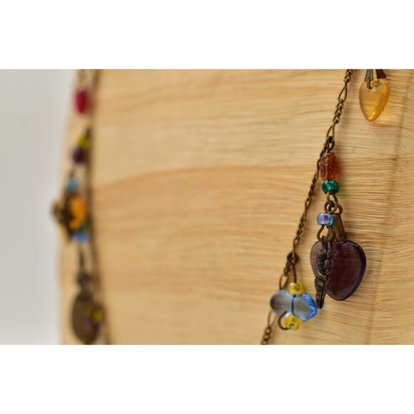 Glass Works Studios Anna Koplik Charm Necklace Heart Horse Brass Signed BinBN - Picture 9 of 12